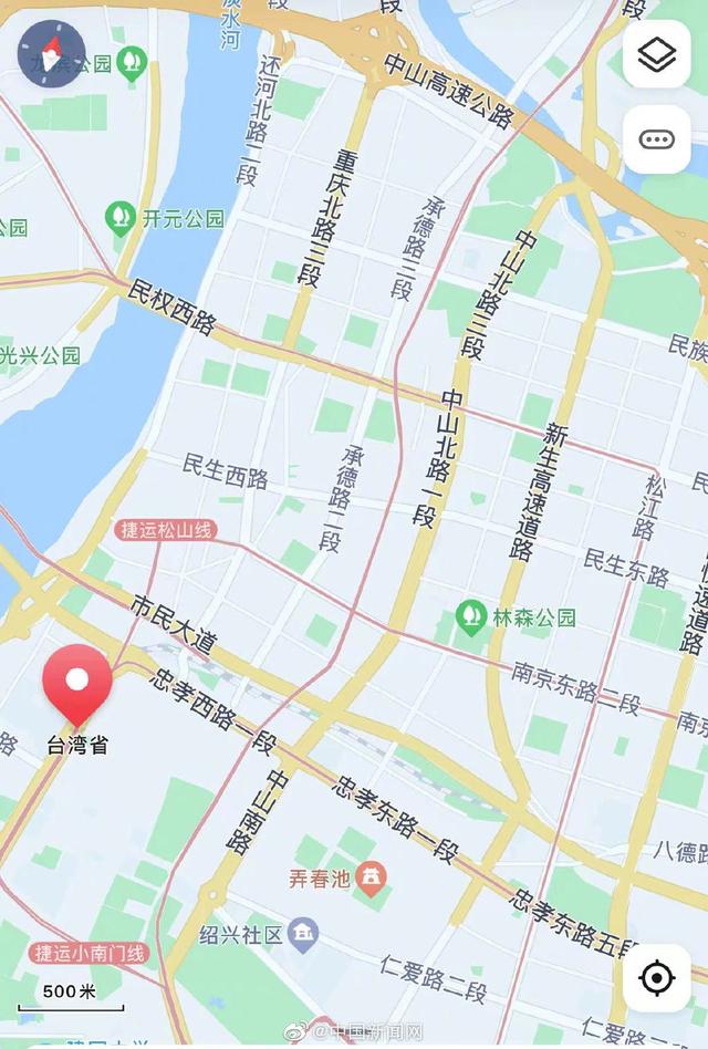 百度地图可以看到台湾街道 精确到街边小吃店